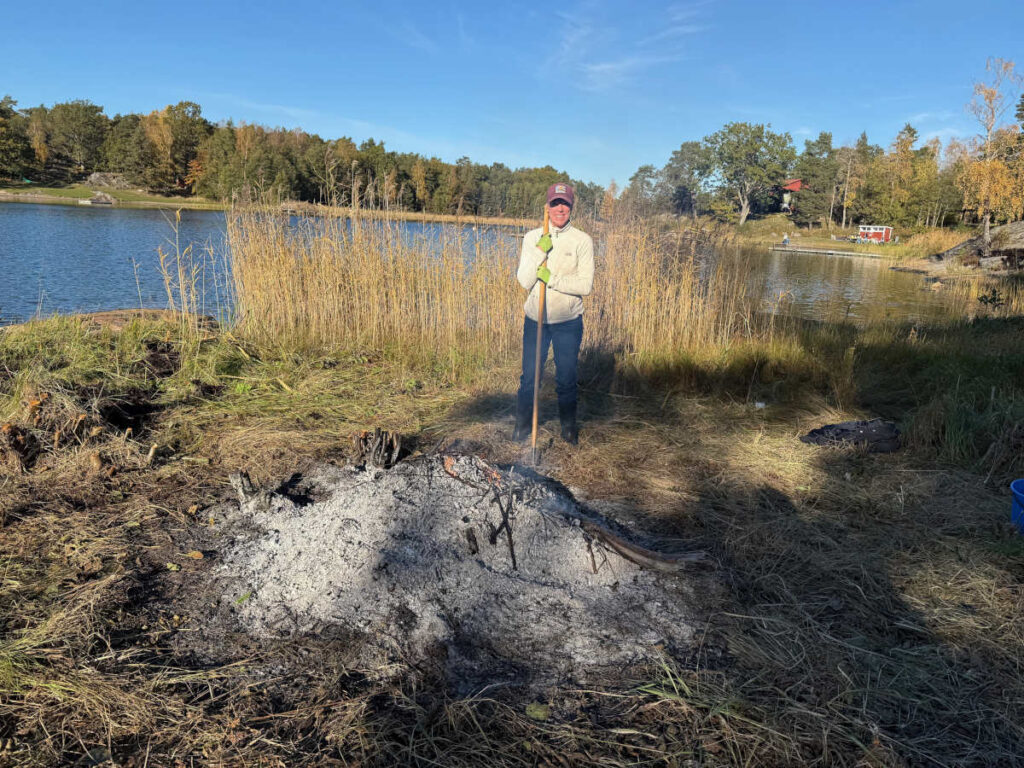 eldning på städdag-skalad